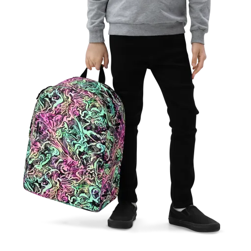 Pastel Voltage on a Minimalist Backpack