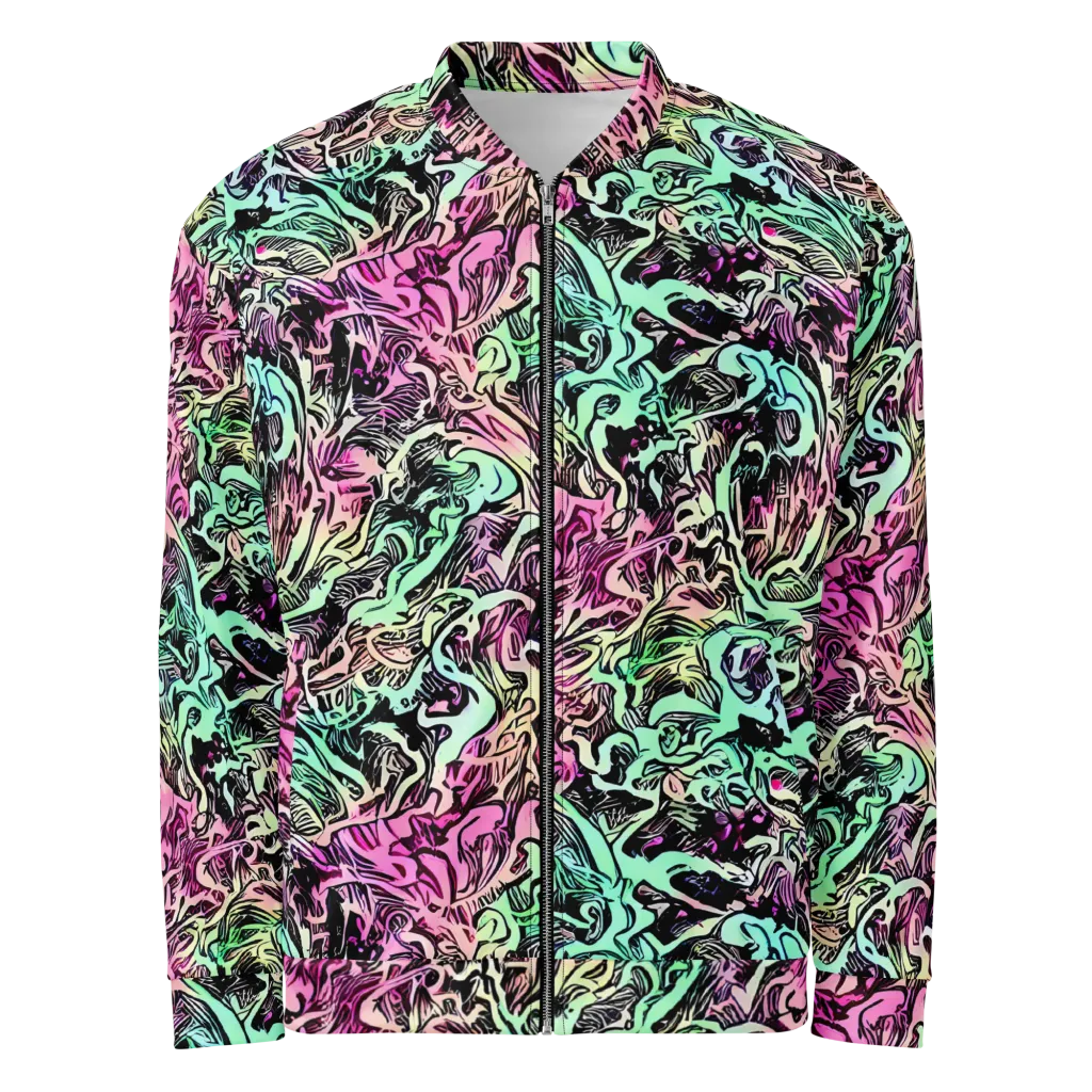 Pastel Voltage on Bomber Jacket — Front