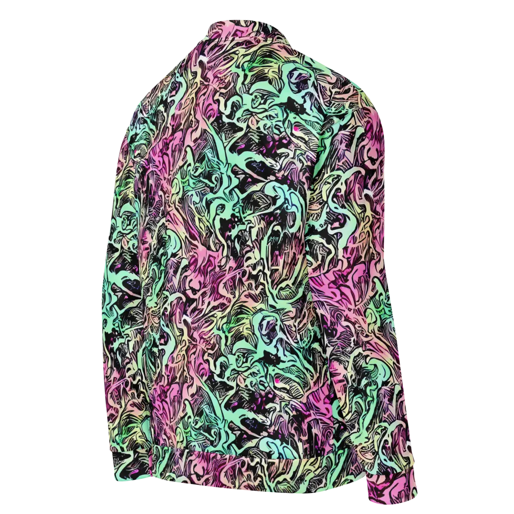 Pastel Voltage on Bomber Jacket — Right Back