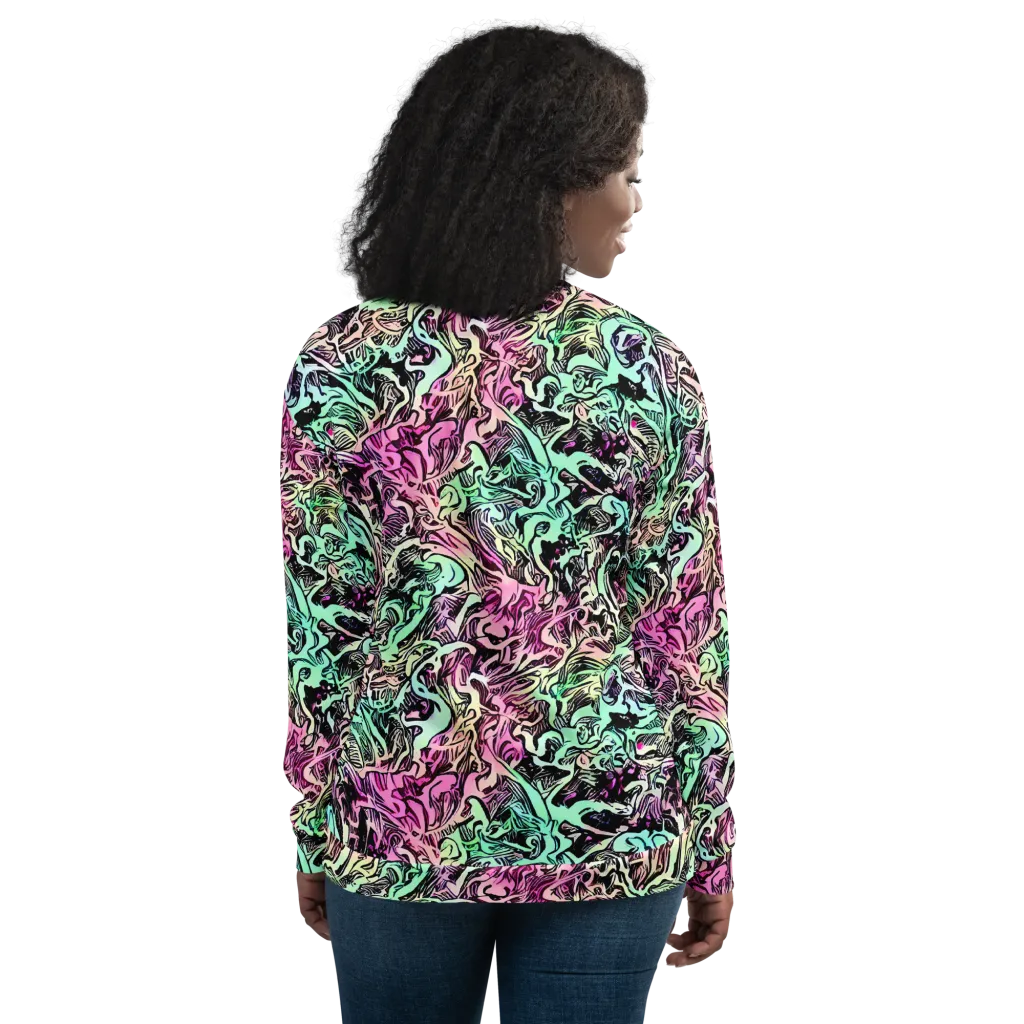Pastel Voltage on Bomber Jacket — Back