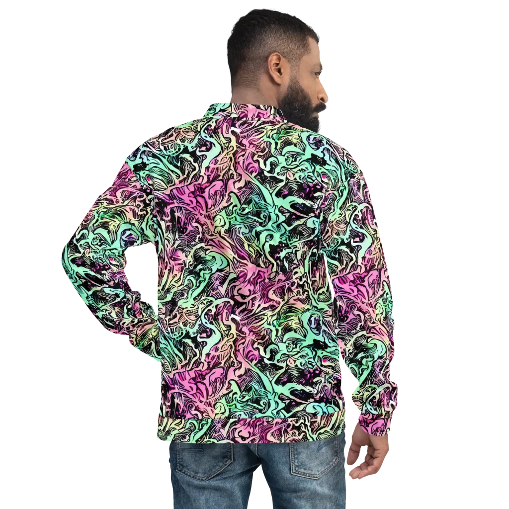 Pastel Voltage on Bomber Jacket — Back
