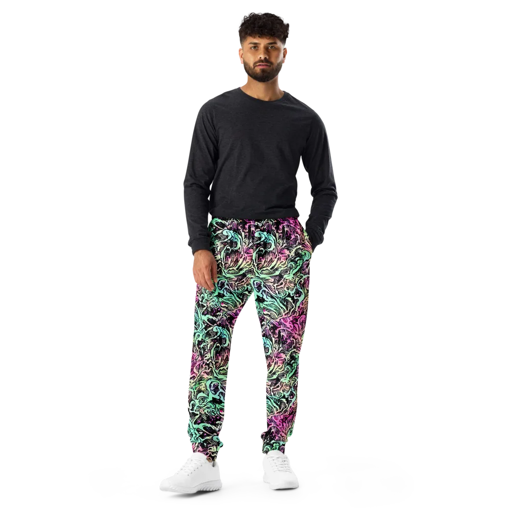 Pastel Voltage on Men's Joggers — Front