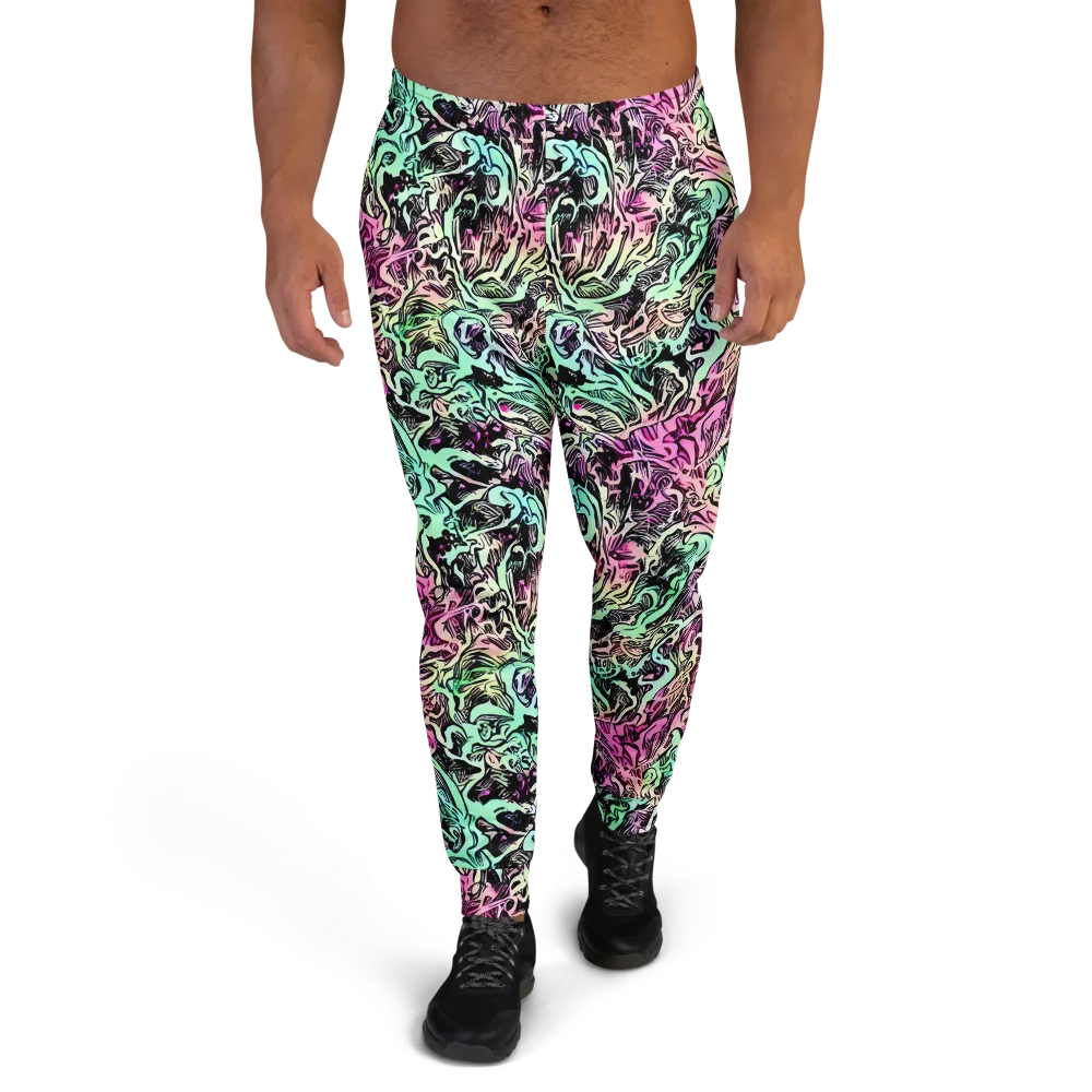 Pastel Voltage on Men's Joggers — Front