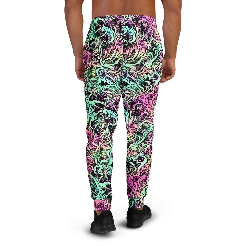 Pastel Voltage on Men's Joggers — Back