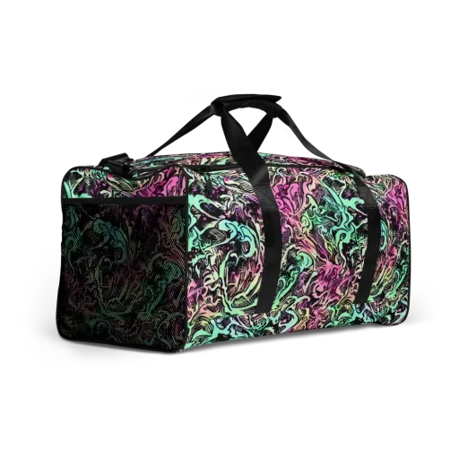 Pastel Voltage on a Duffle Bag