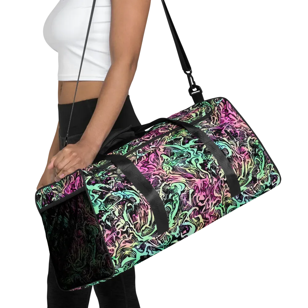 Pastel Voltage on Duffle Bag — Front