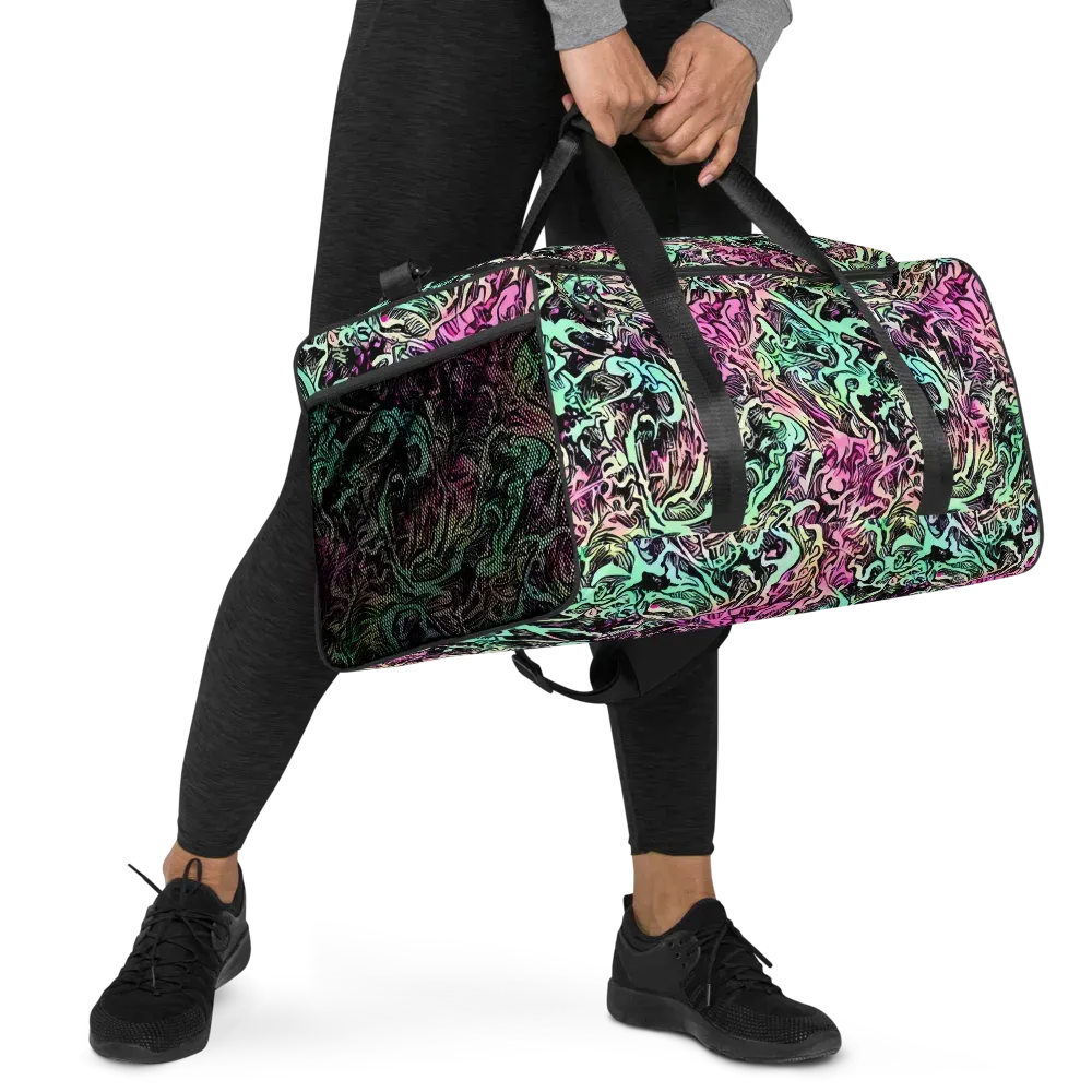 Pastel Voltage on Duffle Bag — Right Front