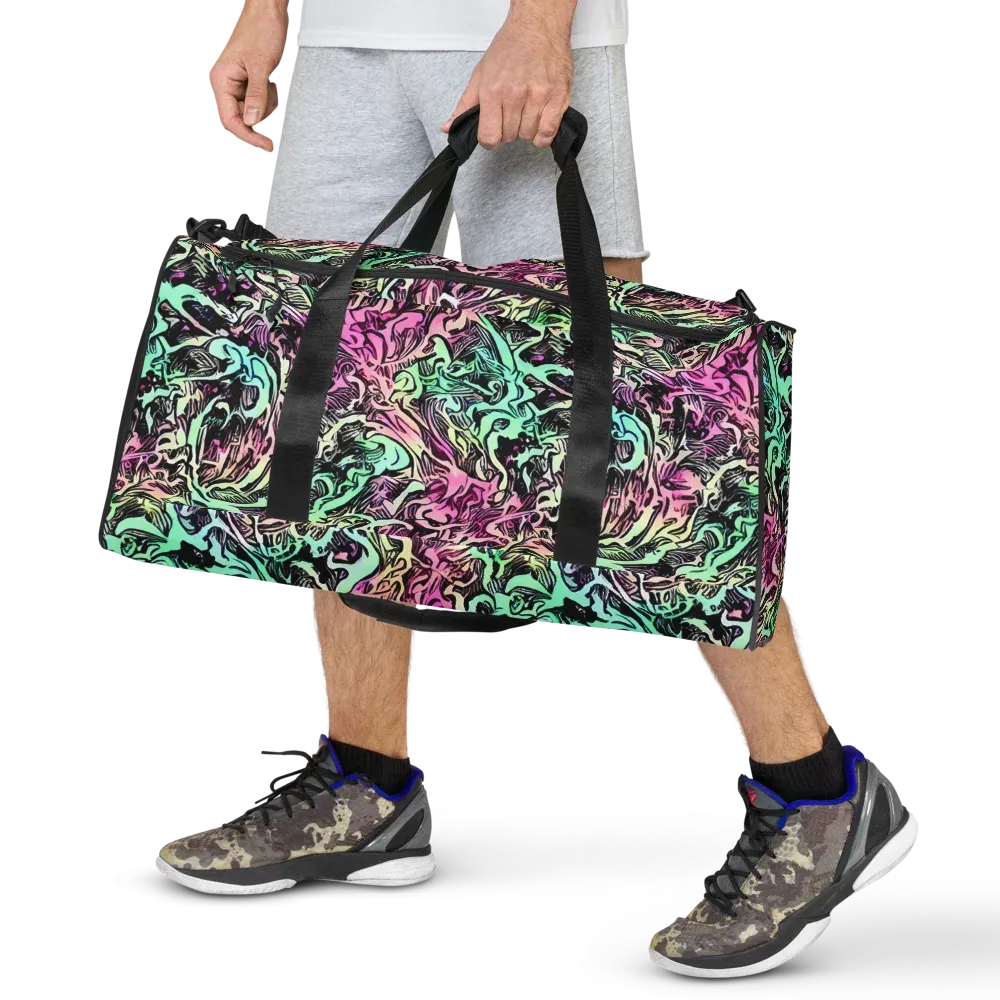 Pastel Voltage on Duffle Bag — Front