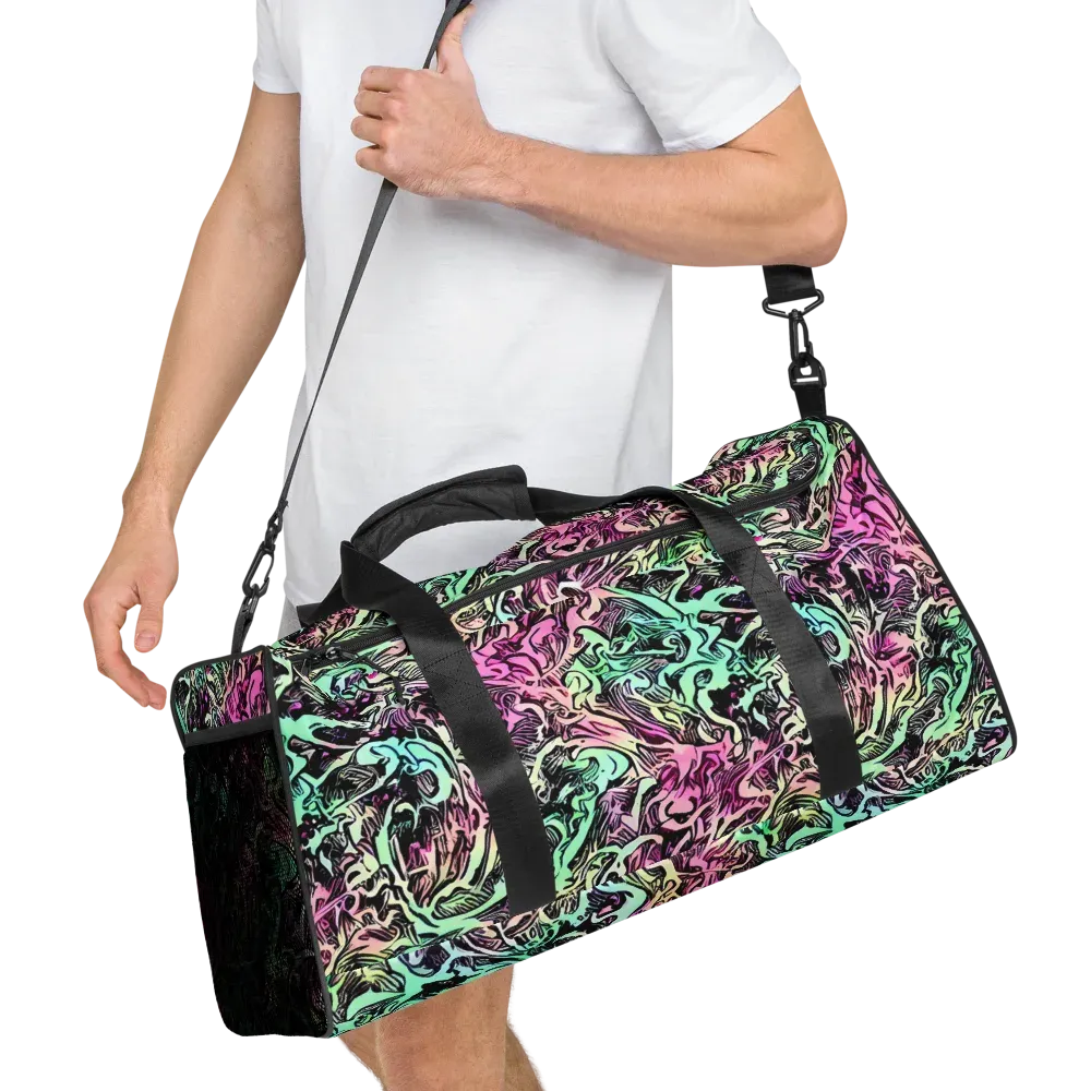Pastel Voltage on Duffle Bag — Right Front