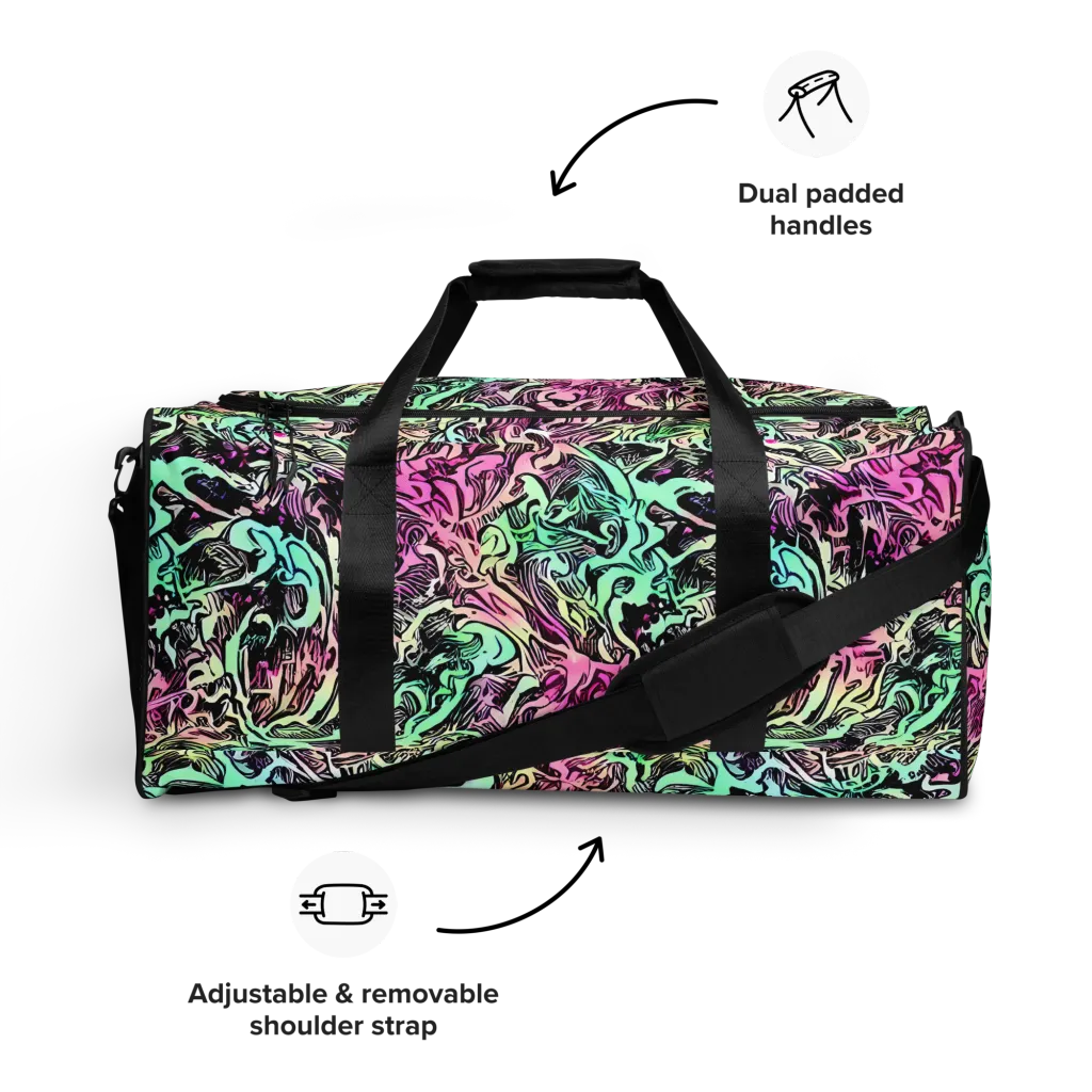 Pastel Voltage on Duffle Bag — Front