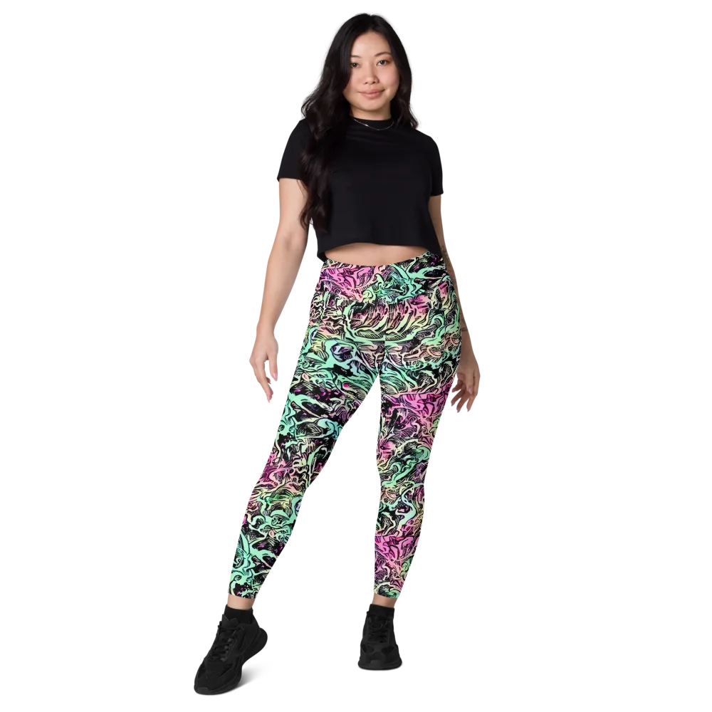 Pastel Voltage on Leggings with Pockets — Front