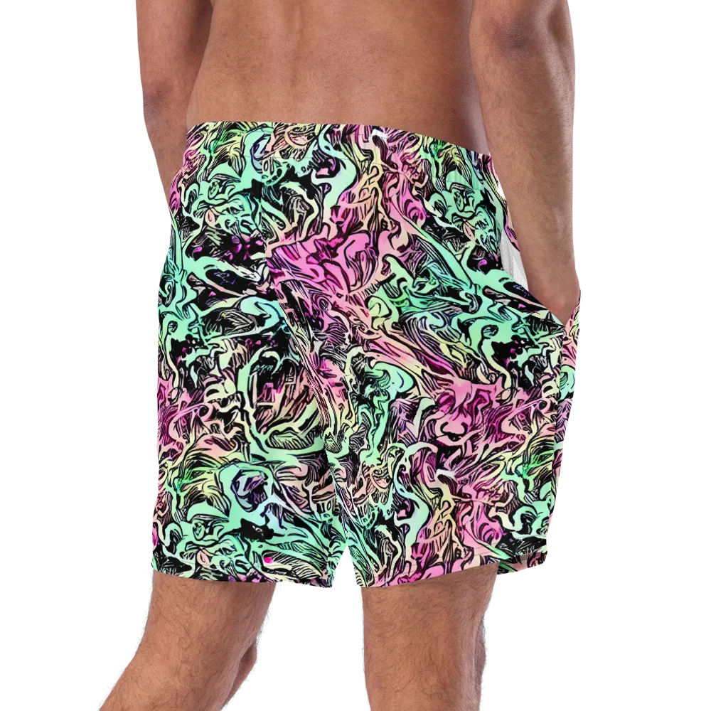 Pastel Voltage on Swim Trunks — Right Back