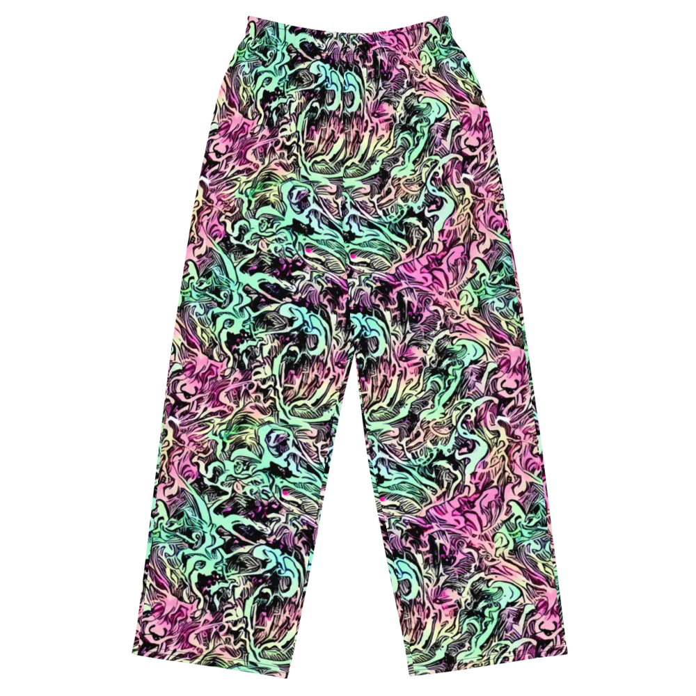 Pastel Voltage on Wide-Leg Pants — Front