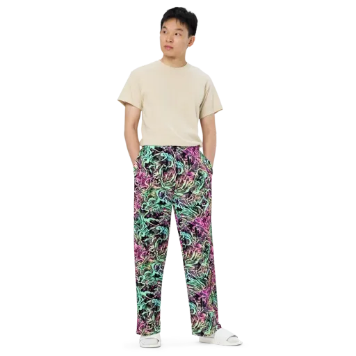 Pastel Voltage on a Wide-Leg Pants
