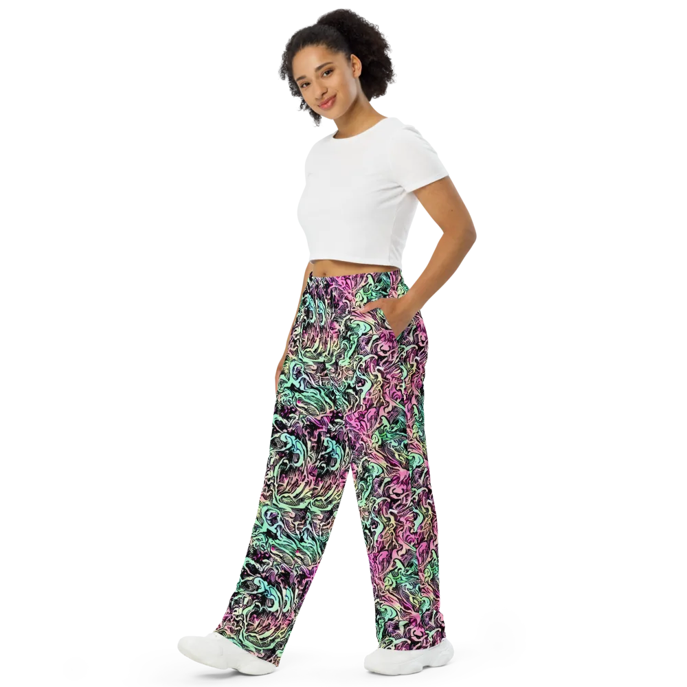 Pastel Voltage on Wide-Leg Pants — Left Front