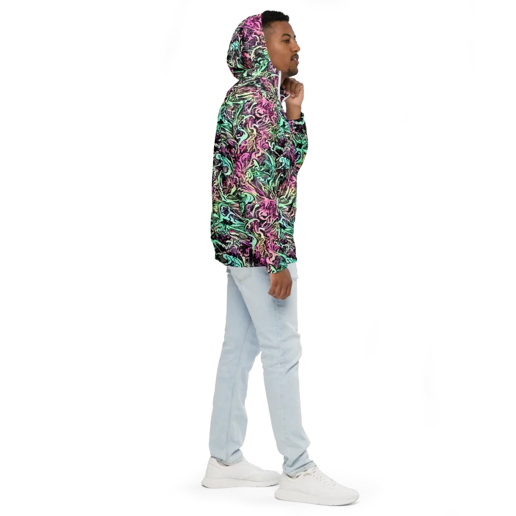 Pastel Voltage on Men's Windbreaker — Right
