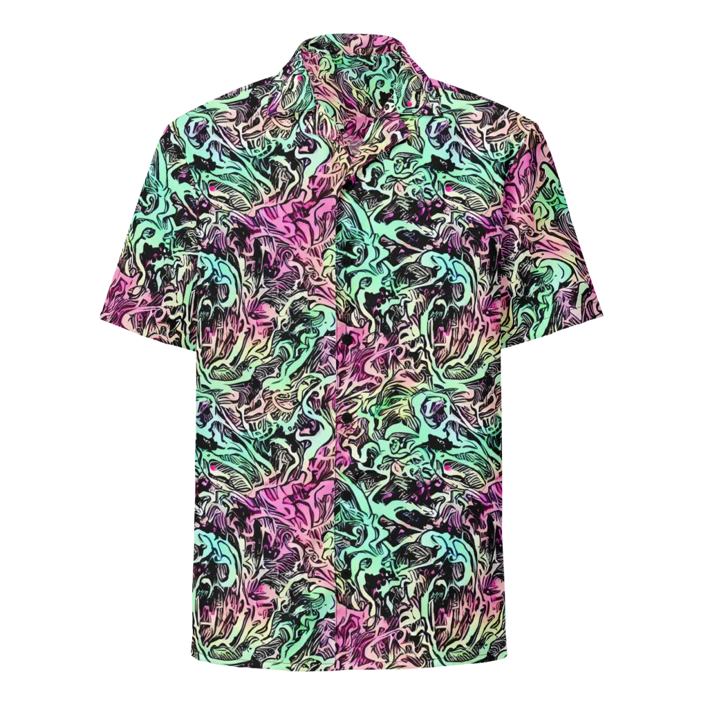 Pastel Voltage on Button Shirt — Front