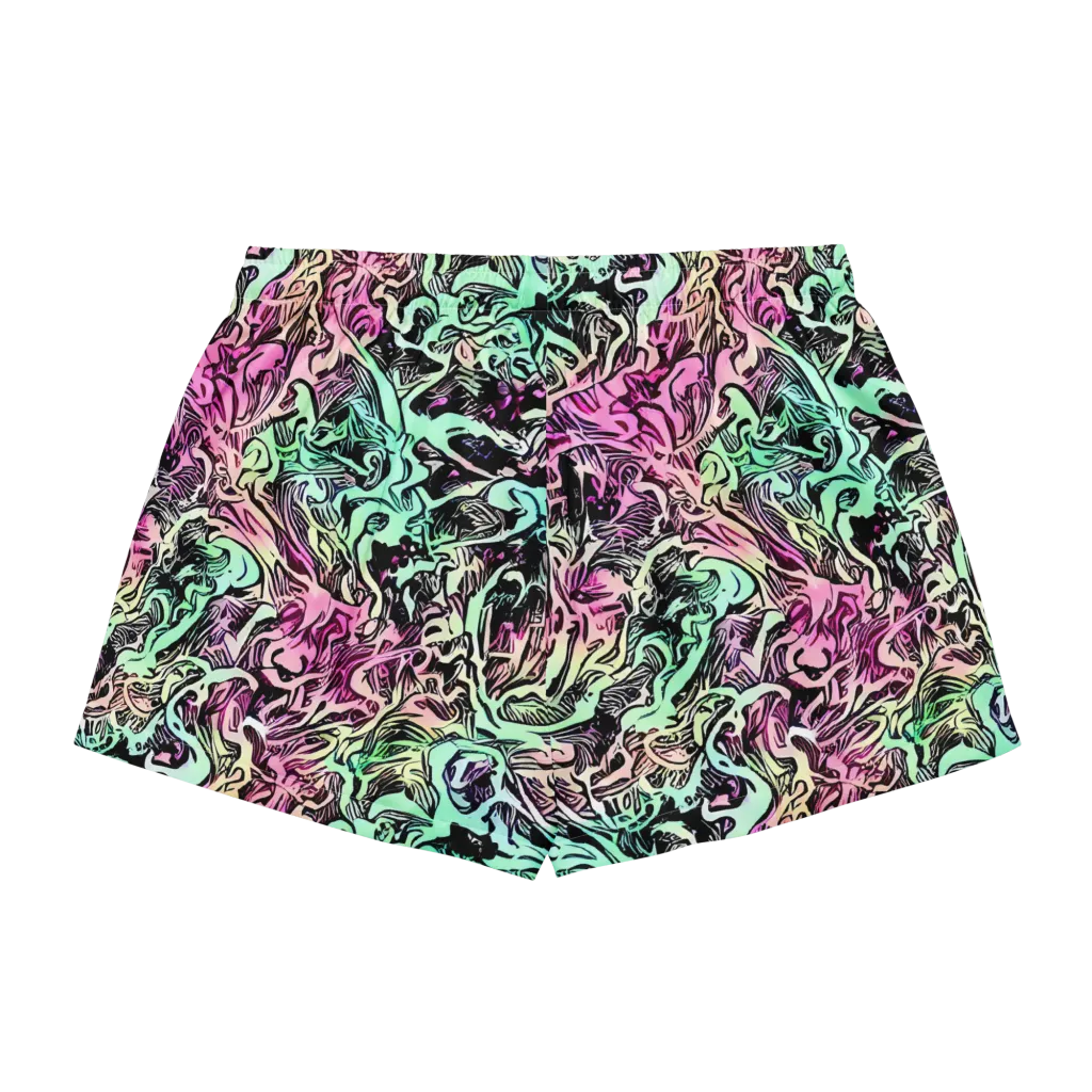 Pastel Voltage on Women's Pajama Shorts — Back
