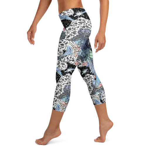 Icy Collage on a Capri Leggings
