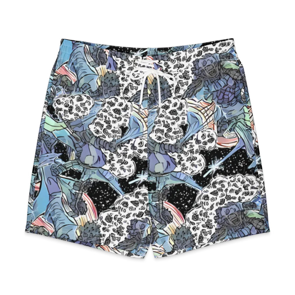 Icy Collage on Men's Board Shorts — Front