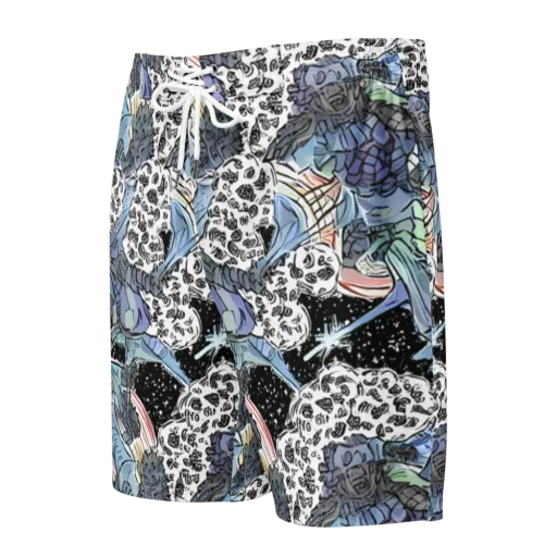 Icy Collage on a Men's Board Shorts