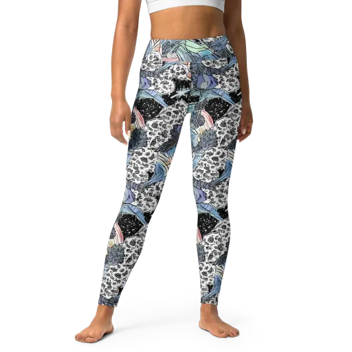 Icy Collage on a Yoga Leggings