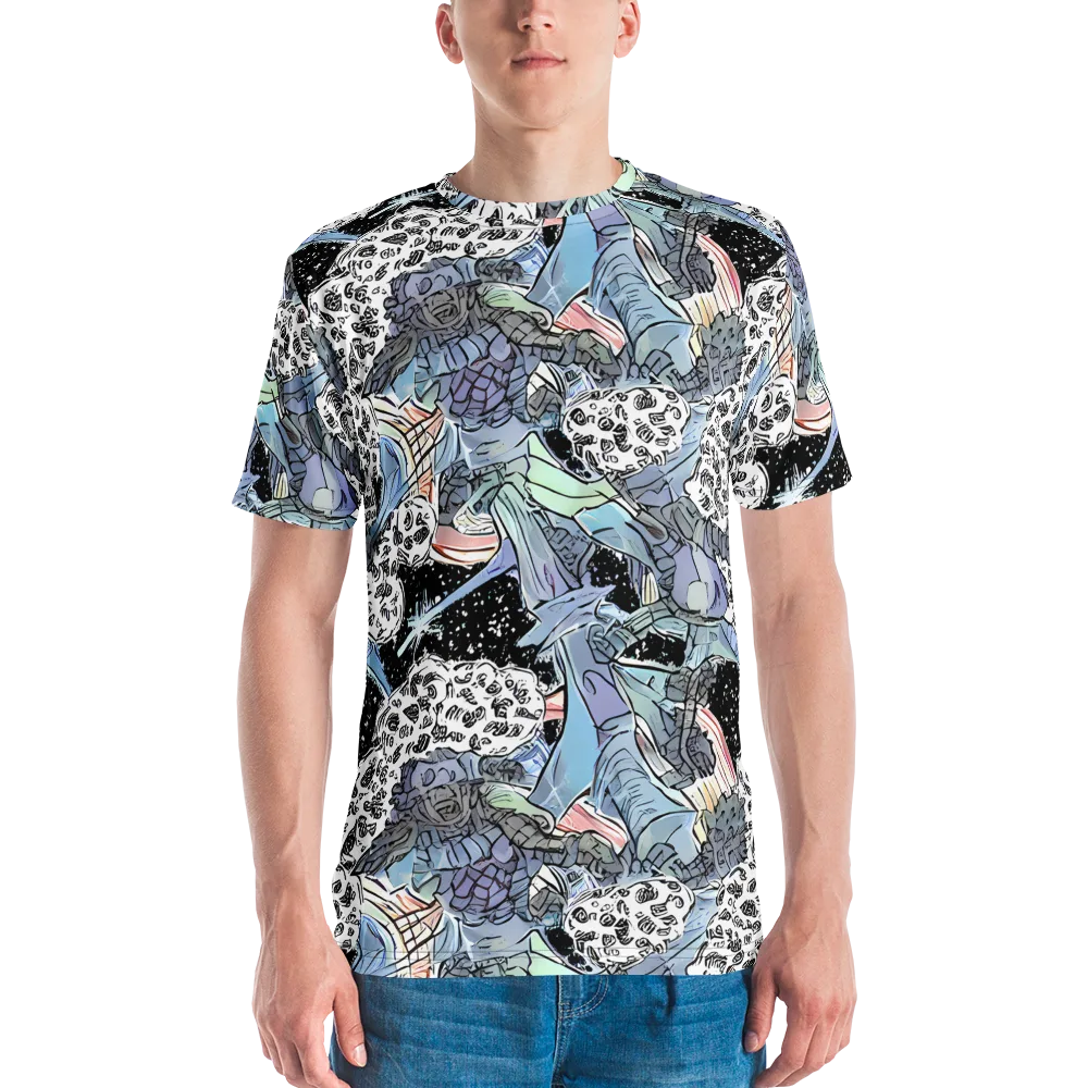 Icy Collage on Men's Crew Neck T-Shirt — Front