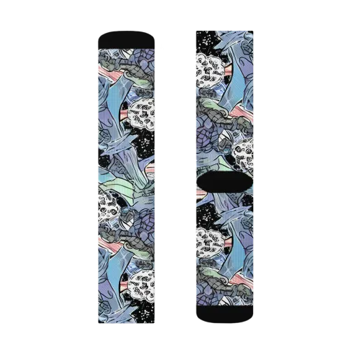 Icy Collage on a Socks
