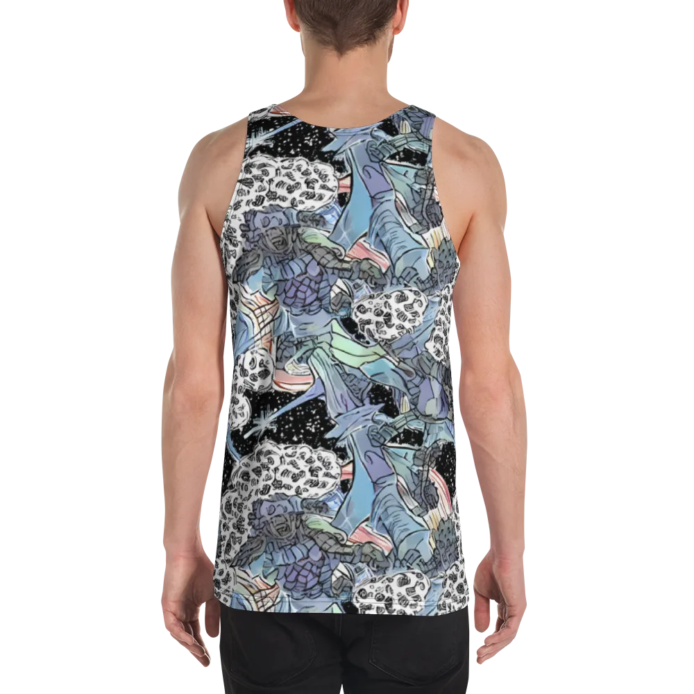 Icy Collage on Men's Tank Top — Back