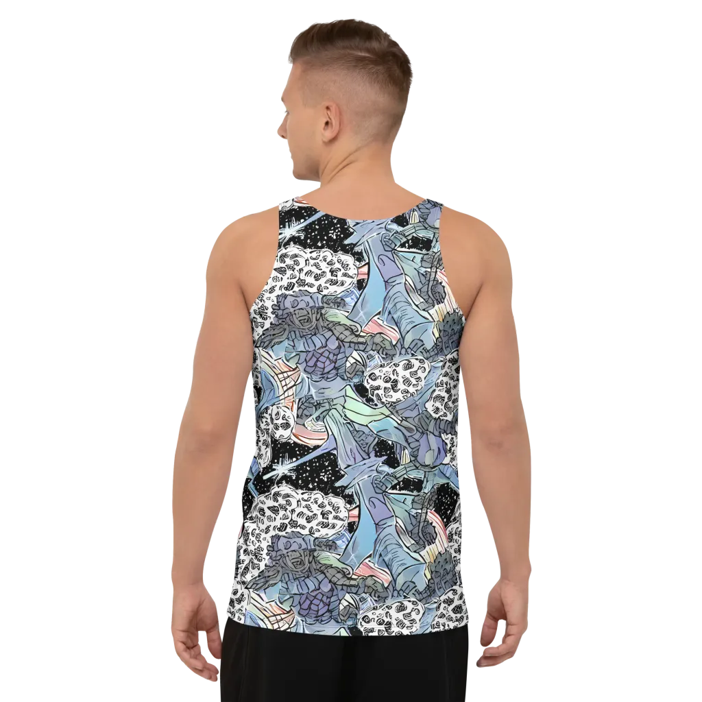 Icy Collage on Men's Tank Top — Back