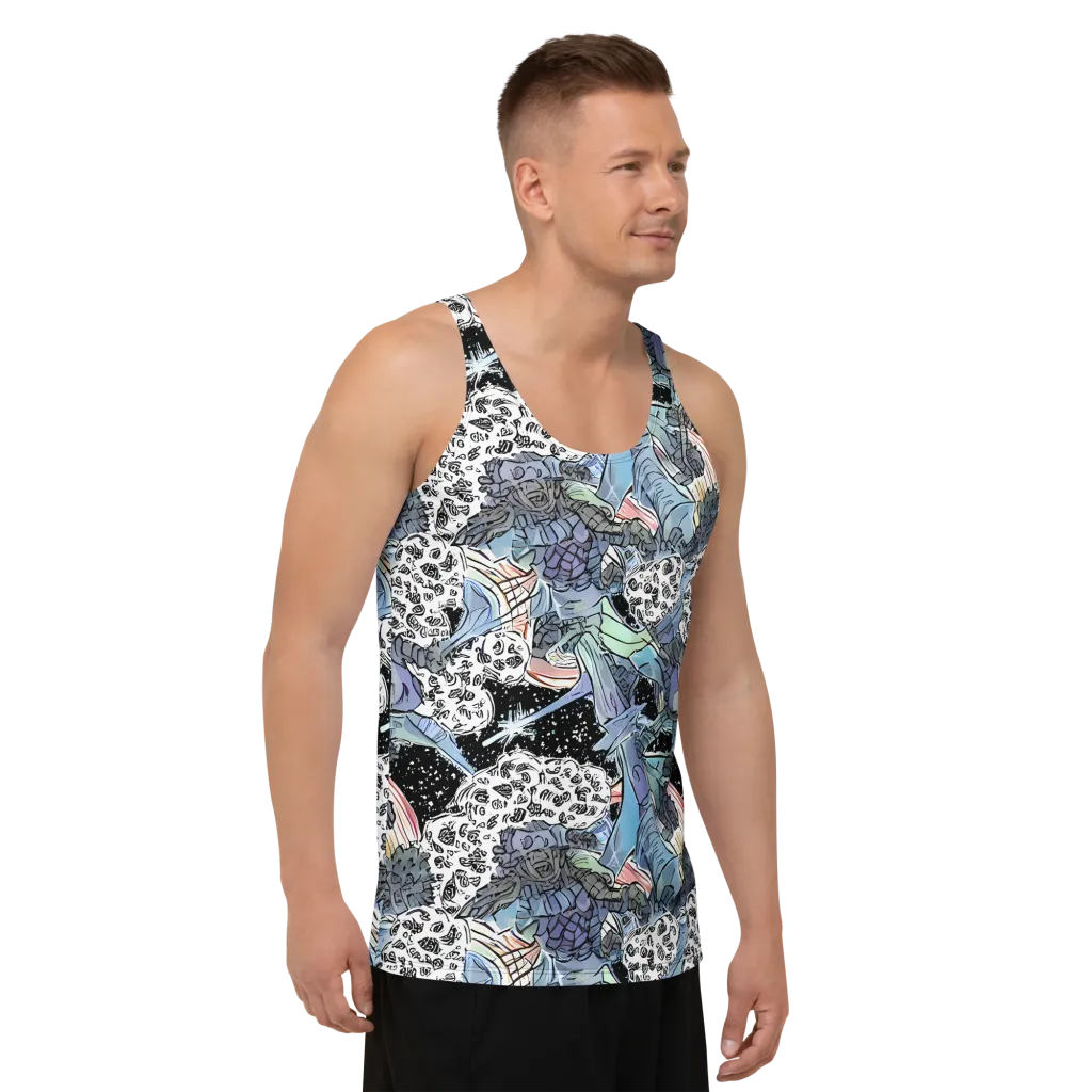 Icy Collage on Men's Tank Top — Right Front