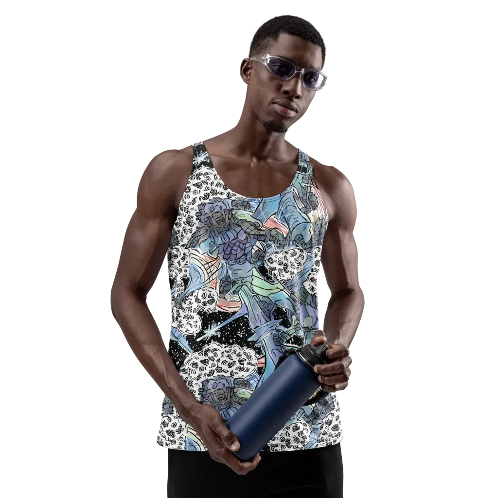 Icy Collage on Men's Tank Top — Front