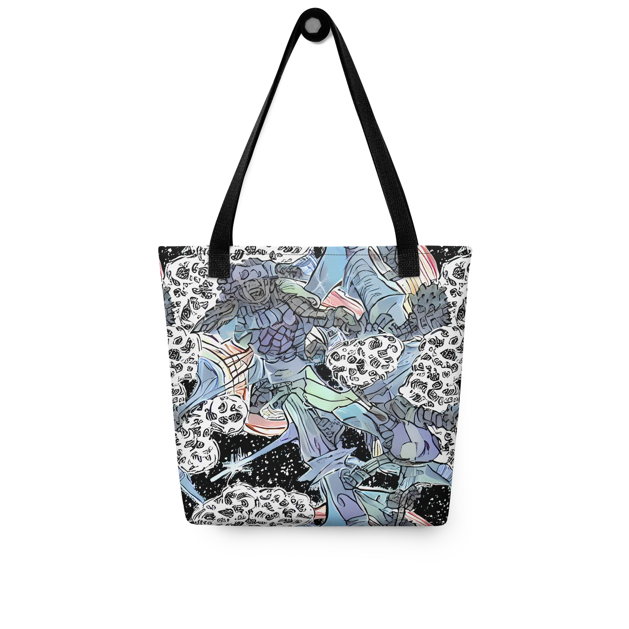 Icy Collage on Tote Bag — Front