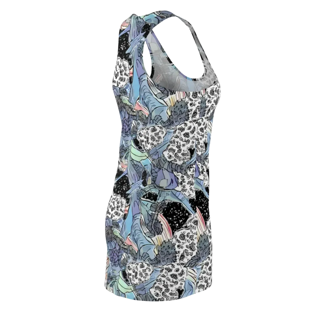 Icy Collage on Racerback Dress — Back Side