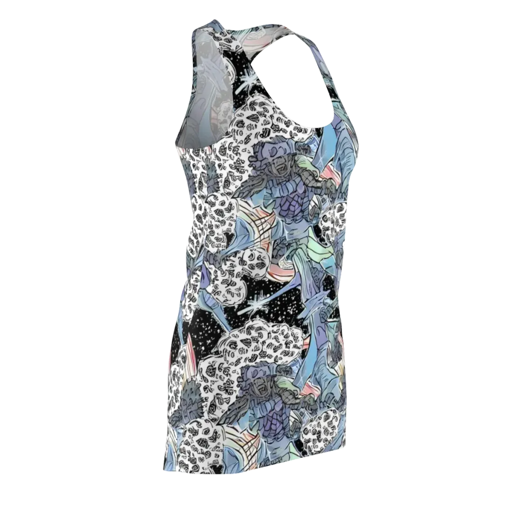 Icy Collage on Racerback Dress — Front Side