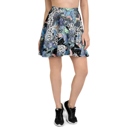 Icy Collage on a Skater Skirt