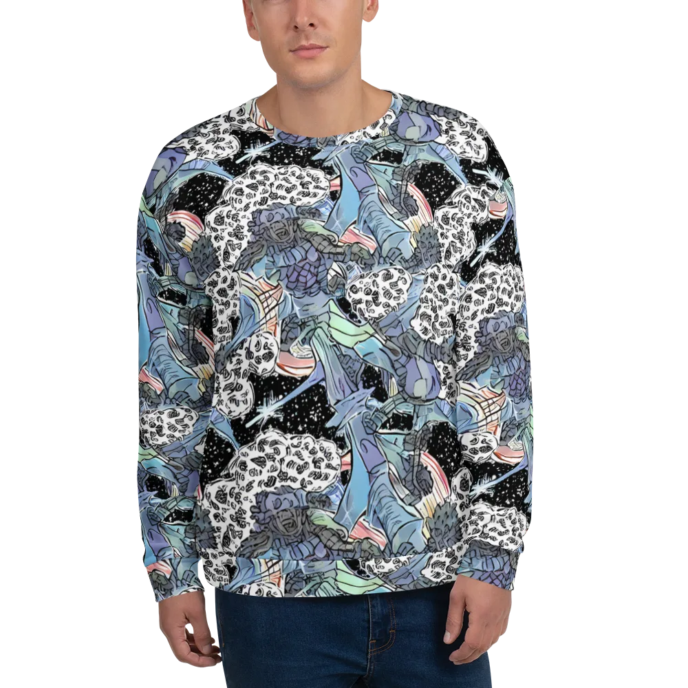 Icy Collage on Sweatshirt — Front