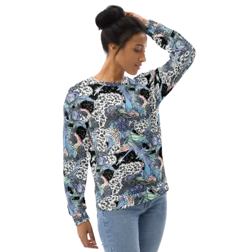 Icy Collage on a Sweatshirt