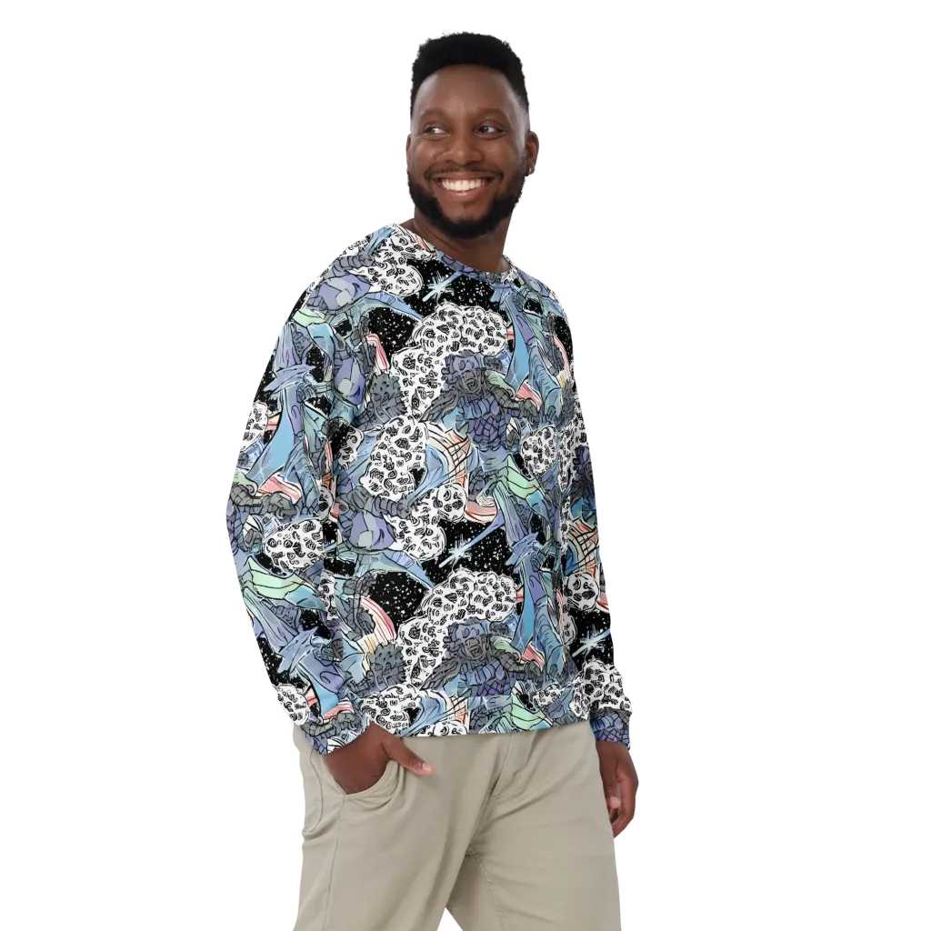 Icy Collage on Sweatshirt — Front