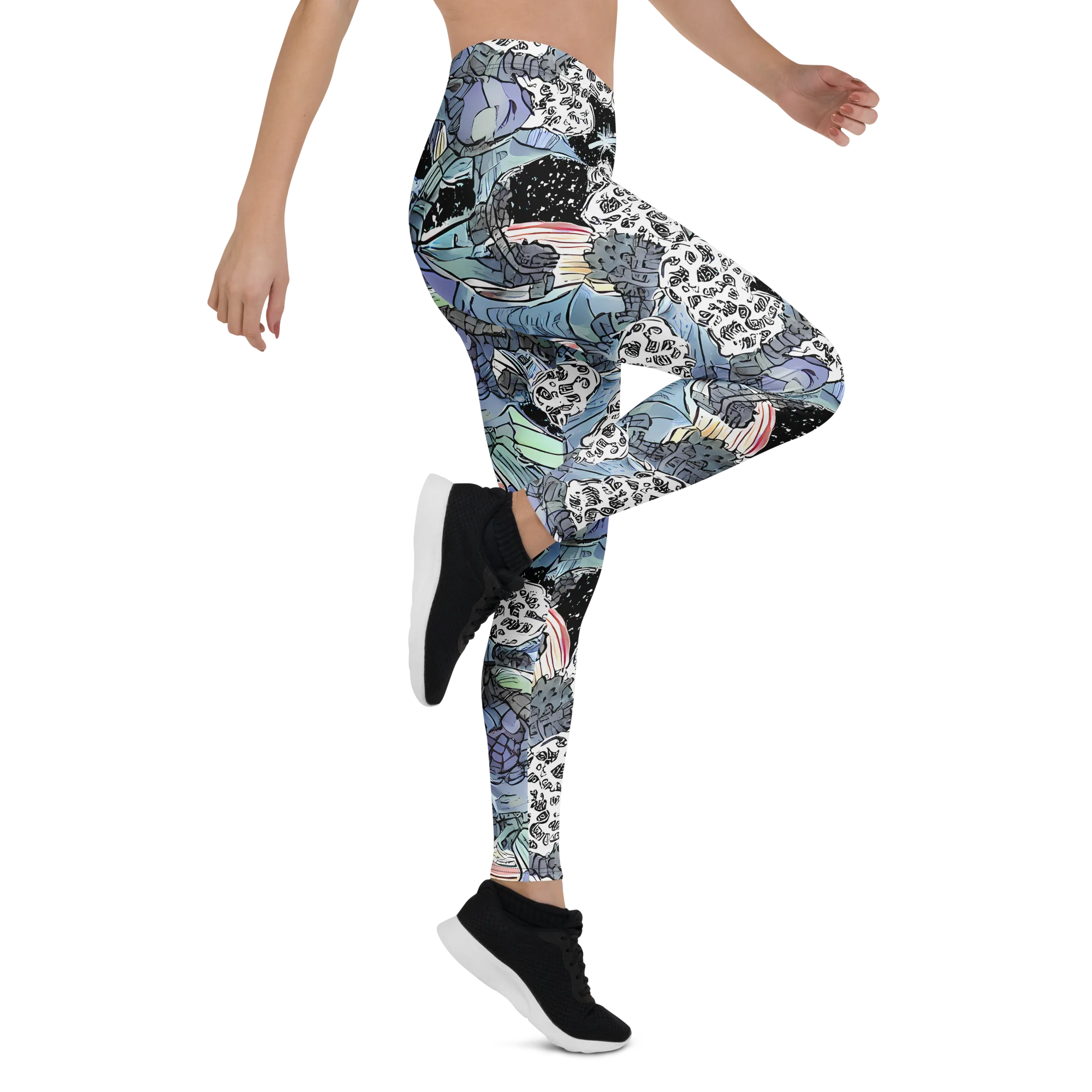 Icy Collage on Leggings — Right