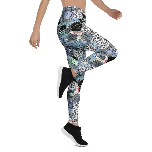 Icy Collage on a Leggings