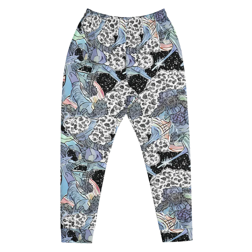 Icy Collage on Men's Joggers — Front