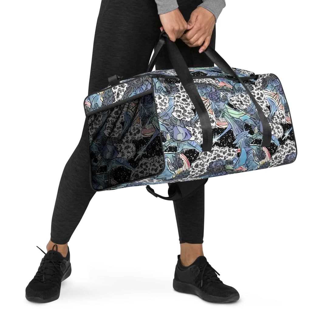Icy Collage on Duffle Bag — Right Front