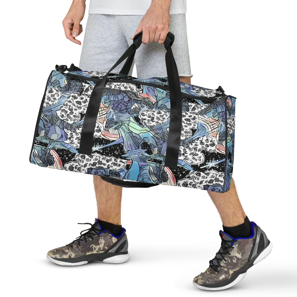 Icy Collage on Duffle Bag — Front