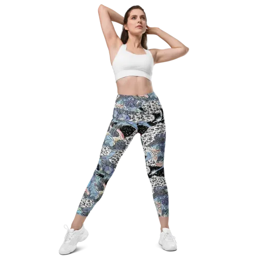 Icy Collage on a Leggings with Pockets