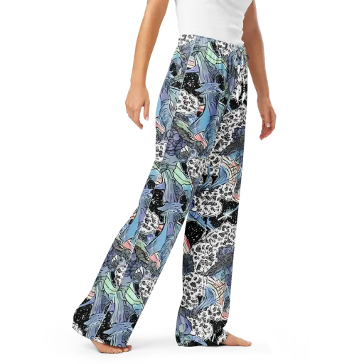 Icy Collage on a Women's Pajama Pants