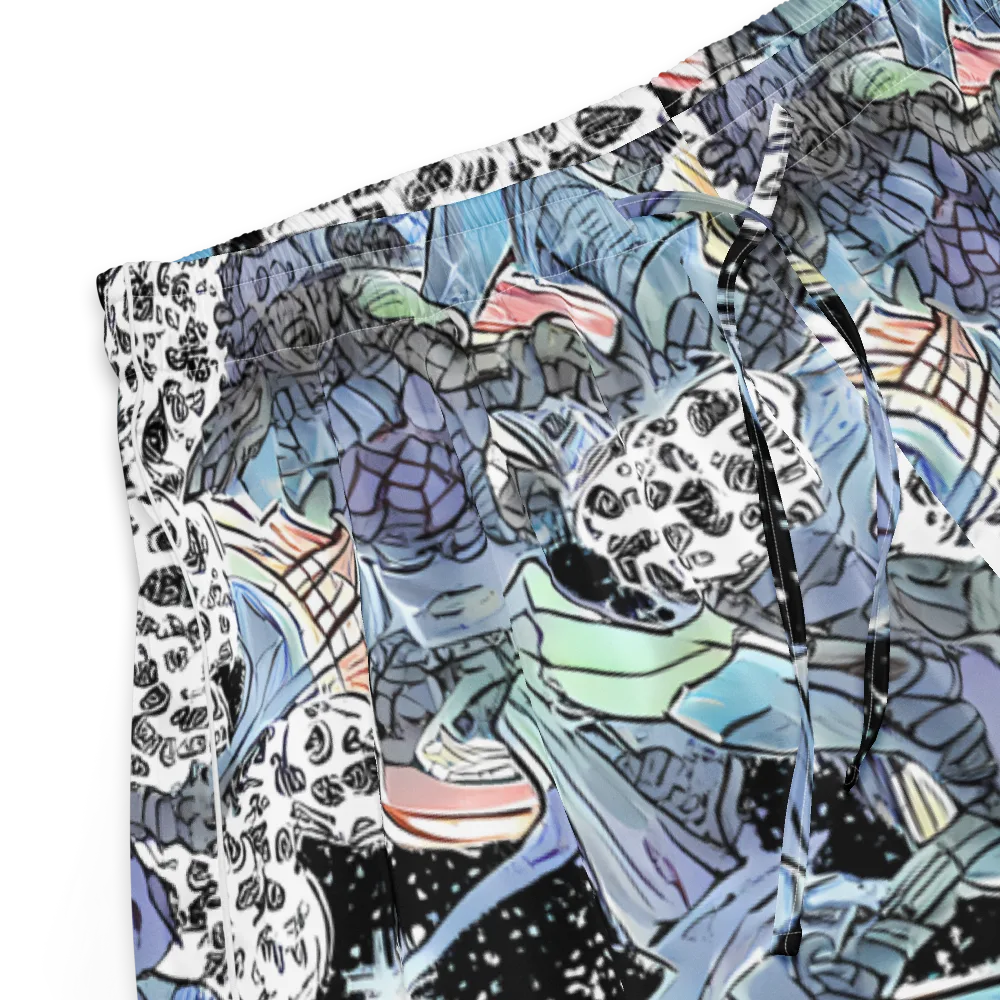 Icy Collage on Women's Pajama Shorts — Product details