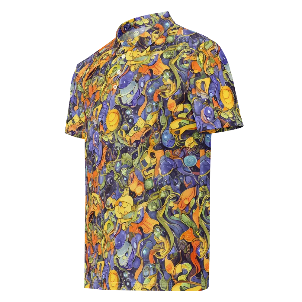 Indigo Uproar on Men's Slim Fit Polo Shirt — Left Front
