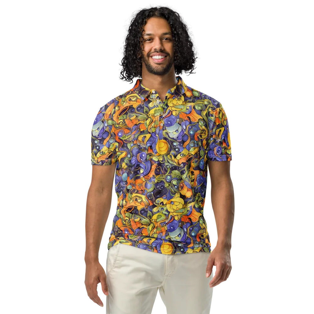Indigo Uproar on Men's Slim Fit Polo Shirt — Front