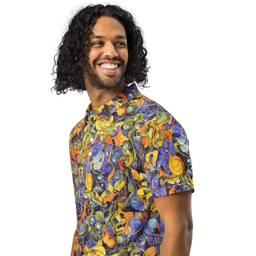 Indigo Uproar on Men's Slim Fit Polo Shirt — Left Front